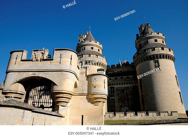 France, castle of Pierrefonds in Picardie