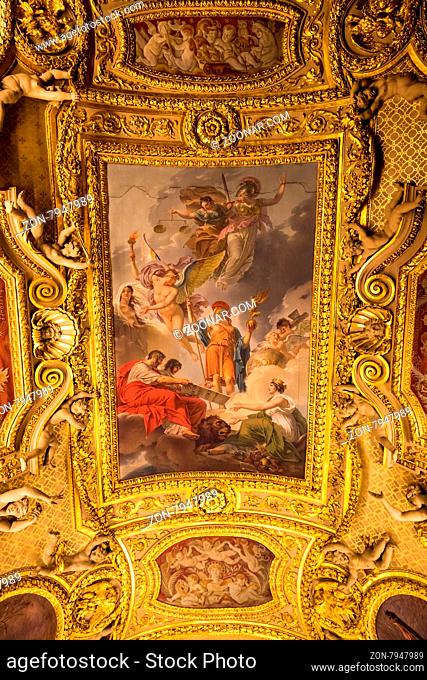 PARIS - JULY 22: Rubens paintings on July 22, 2012 in Louvre Museum, Paris, France. With 8, 5m annual visitors, Louvre is consistently the most visited museum...
