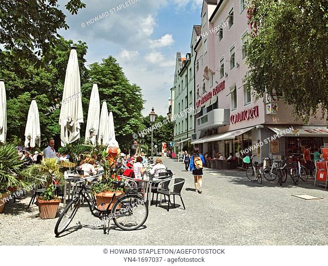 Münchner Freiheit meaning Munich liberty or Munich freedom is a busy town square in the Schwabing district of Munich near the famous English garden  Shown here...