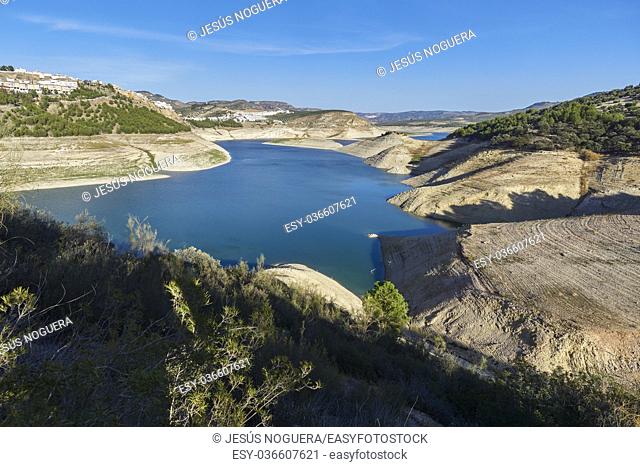 Iznajar reservoir in Granada. Spain