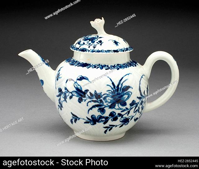 Teapot, Worcester, c. 1760. Creator: Royal Worcester