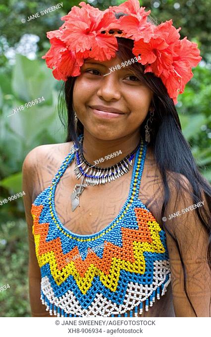 Embera village, Chagres River, Panama