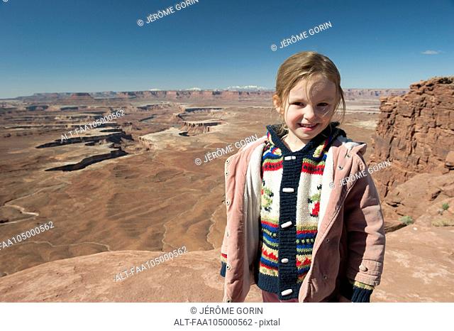 Girl at Canyonlands National Park in Utah, USA