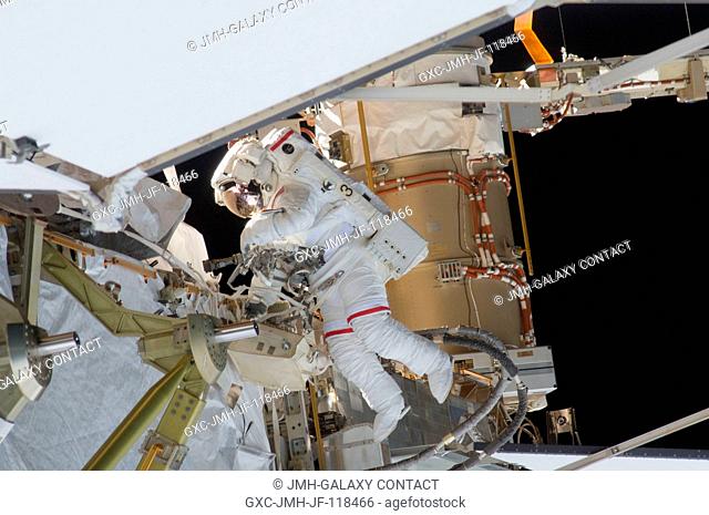 NASA astronaut Sunita Williams, Expedition 33 commander, participates in a session of extravehicular activity (EVA) outside the International Space Station on...