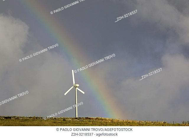 Wind turbine, Orkney, Scotland, Highlands, United Kingdom