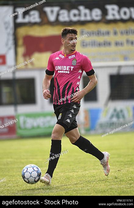 Charleroi's Ognjen Vranjes controls the ball during the match between Luxembourg's team Fola Esch and Belgian first division soccer team Sporting Charleroi