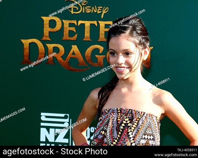 Jenna Ortega at the World premiere of 'Pete's Dragon' held at the El Capitan Theatre in Hollywood, USA on August 8, 2016