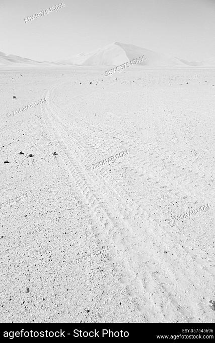 the empty quarter and outdoor sand dune in oman old desert rub  al khali