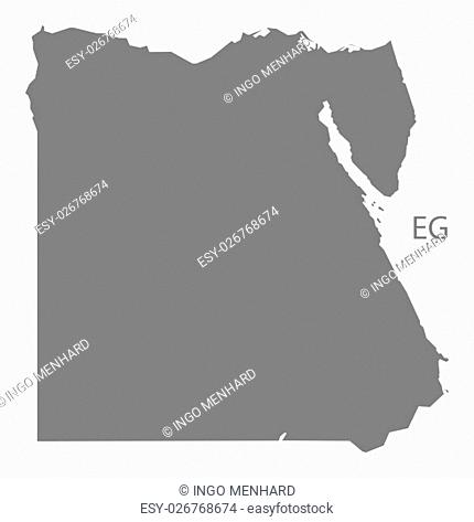 Egypt Map grey