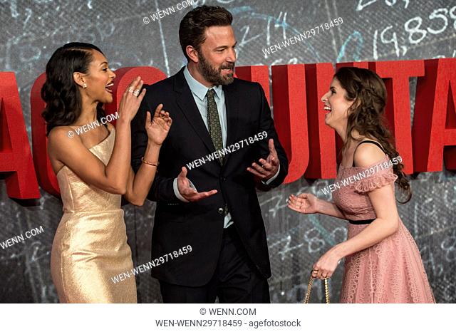 Celebrities attend the European Premiere for 'The Accountant' at Cineworld Empire, Leicester Square in London Featuring: Cynthia Addai Robinson, Ben Affleck