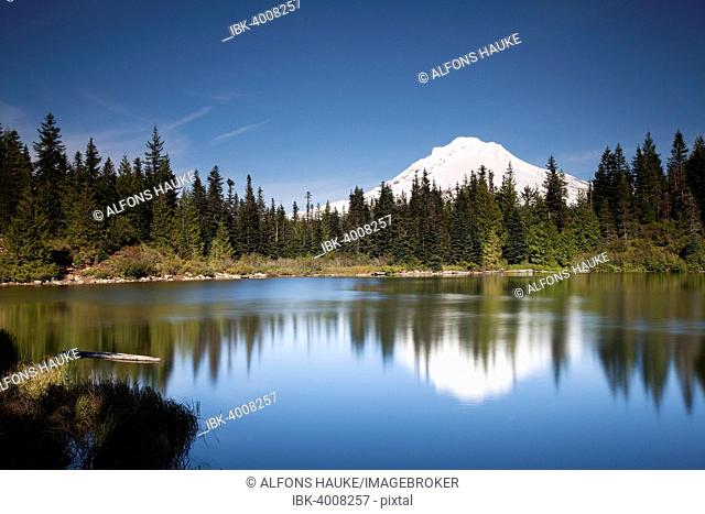 Mirror Lake with Mount Hood, Government Camp, Oregon, United States