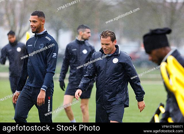 Essevee's Ruud Vormer pictured during a training session of Belgian first division soccer team SV Zulte Waregem, Wednesday 04 January 2023 in Waregem