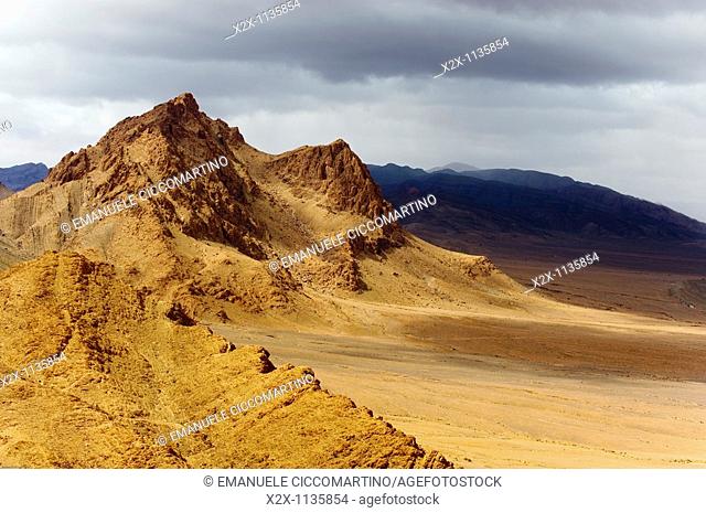 Mountains around the oasis of Figuig, province of Figuig, Oriental Region, Morocco