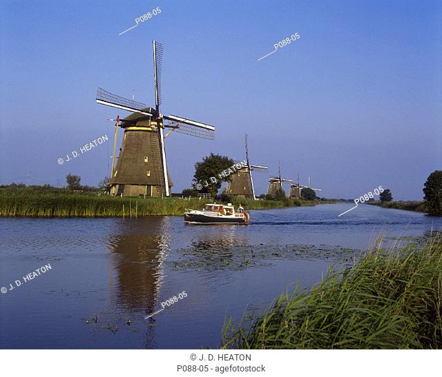 Holland. Kinderdijk. Windmills