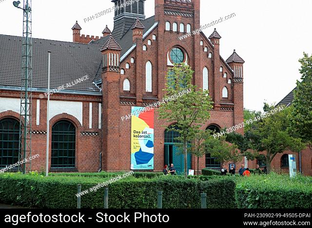 02 September 2023, North Rhine-Westphalia, Dortmund: Building of the Museum Zeche Zollern, where the exhibition project ""Das ist kolonial"" takes place