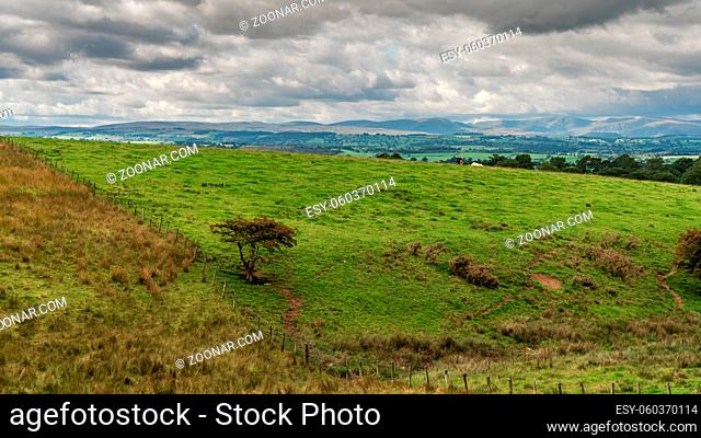 North Pennines landscape on the way between Dufton and High Cup Nick in Cumbria, England, UK