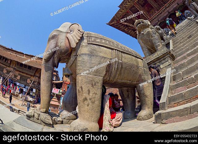 Hindu Temple, Durbar Square, UNESCO World Heritage Site, Patan, Latipur, Bhaktapur, Kathmandu, Nepal, Asia