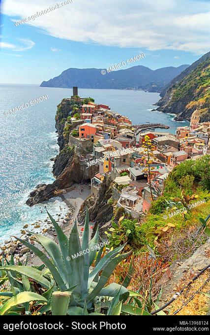 Vernazza village, Vernazza, Cinque Terre, Liguria, Italy, Europe