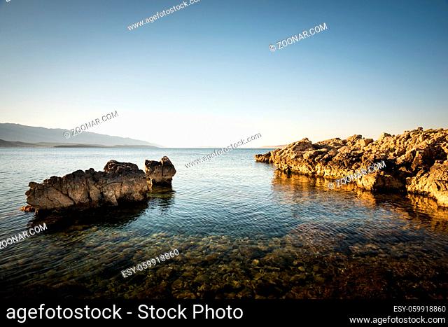 Rocks at Suha Punta on the island of Rab Croatia