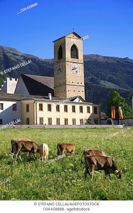 St. John's Benedictine monastery, Müstair. Lower Engadin, Switzerland