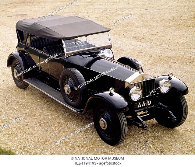 A 1925 Rolls-Royce Phantom I. The Phantom I was a successor to the Silver Ghost. This example was bought in 1925 by Lord Montagu's father and was used by him...