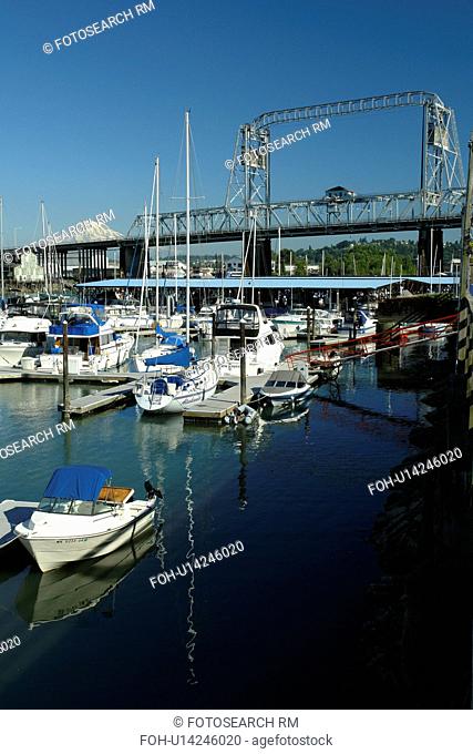 Tacoma, WA, Washington, Puget Sound, Commencement Bay, Tacoma Harbor, Murray Morgan Bridge
