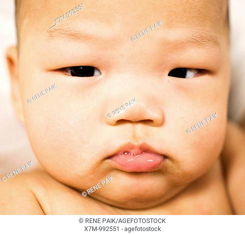 Grumpy Korean baby