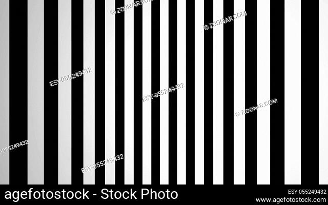 Abstract background with black and white lines. 3d rendering