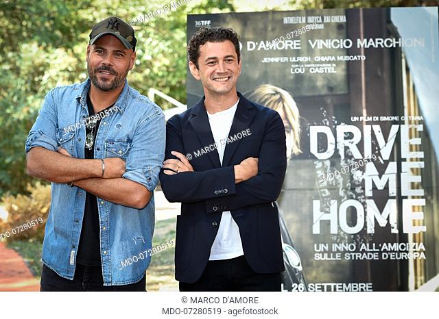 Italian actor during the photocall for the presentation of Drive Me Home. Rome (Italy), September 17th, 2019Italian actors Vinicio Marchioni and Marco D'Amore...