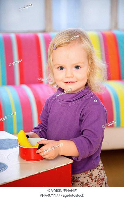 18 months old baby girl playing, Stock Photo, Picture And Rights Managed  Image. Pic. PHA-071177 | agefotostock