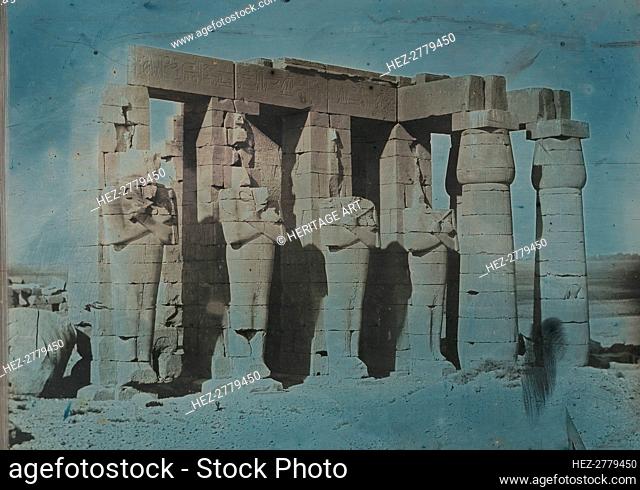 Ramesseum, Thebes, 1844. Creator: Joseph Philibert Girault De Prangey