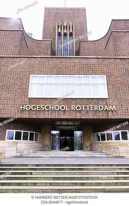 High school at Museumpark in Rotterdam, the Netherlands