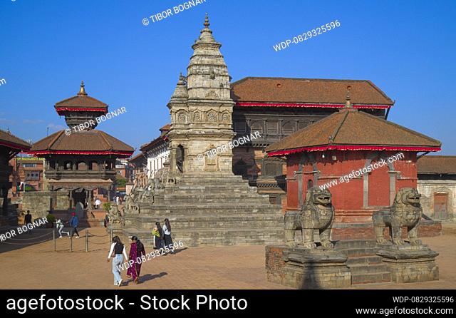 Nepal, Bhaktapur, Durbar Square, Siddhi Lakshmi Temple, Octagonal Pavilion, , Credit:Tibor Bognar / Avalon