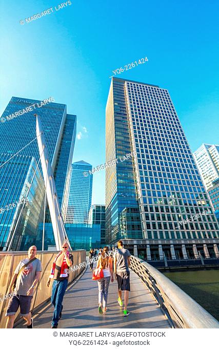 Modern architecture, Canary Warf, Docklands, London, England