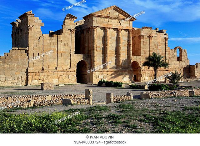Main temple 2nd century, Sbeitla, Tunisia
