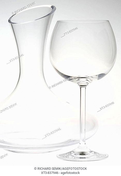 wine glass with carafe