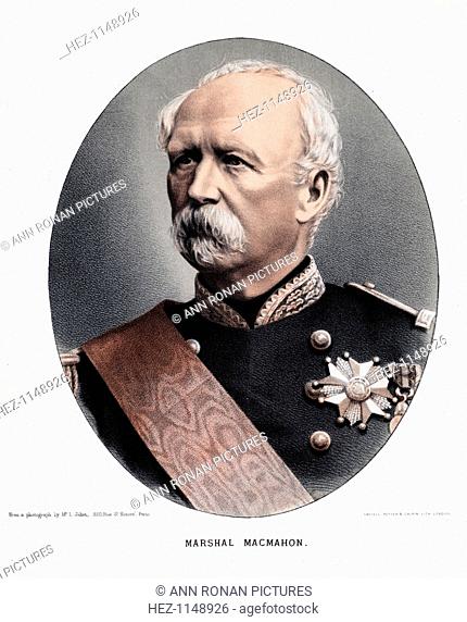 Marie Edme Patrice Maurice MacMahon, Duc de Magenta, French soldier and statesman, c1880. Of Irish descent, MacMahon (1808-1893) was the commander of the French...
