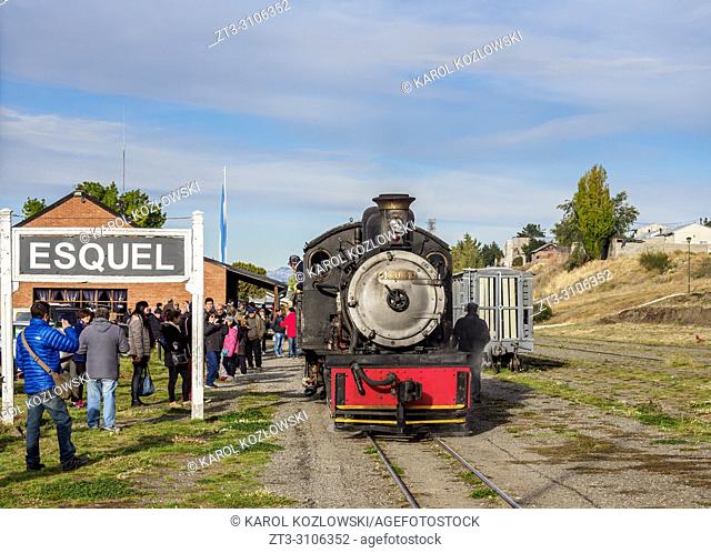 Old Patagonian Express La Trochita, steam train, Esquel Train Station, Chubut Province, Patagonia, Argentina