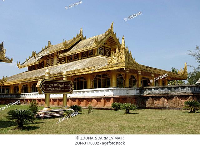 Kambawzathardi Golden Palace, Bago, Myanmar