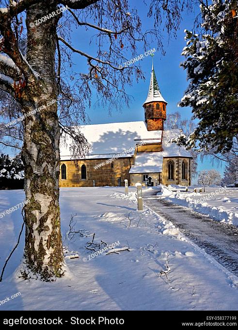 Belsener Kapelle im Winter, Deutschland, Baden Württemberg, Belsener chapel in winter