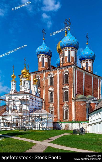 Assumption Cathedral of the Ryazan Kremlin was built in 1693-1699 years by the architect Yakov Bukhvostau, Ryazan, Russia