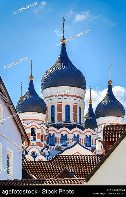 Alexander Nevsky Cathedral is an orthodox cathedral in the Tallinn Old Town, Estonia. Domes