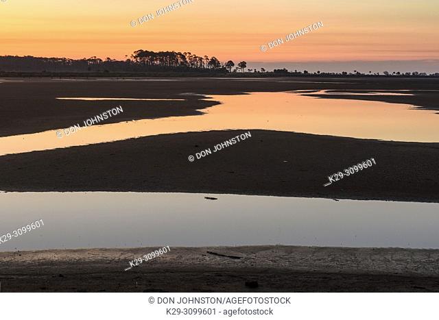 Wetlands at dawn, St. Marks NWR, Florida, USA