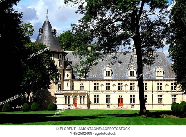 France, Castle of Beauregard in Montigny sur Aube, Burgundy where used to stay the american president harry Truman