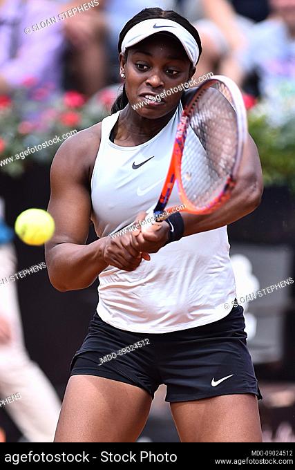 American tennis player Sloan Stephens during the Internazionali d'Italia tennis at Foro Italico. Rome (Italy), May 16th, 2018