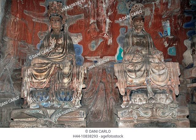 China, Asia, Cave Nr. 29, Dazu Rock Carvings, sculptures, Tang Dynasty, Baodingshan, Sichuan Province, UNESCO, World H