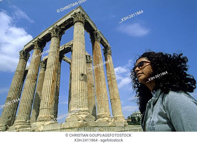 Temple of Olympian Zeus, Athens, Attica region, Greece, Southern Europe