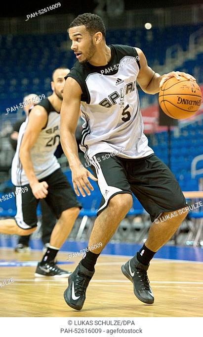 San Antonio's Cory Joseph during the training session by San Antonio Spurs at 02 World in Berlin, Germany, 07 October 2014