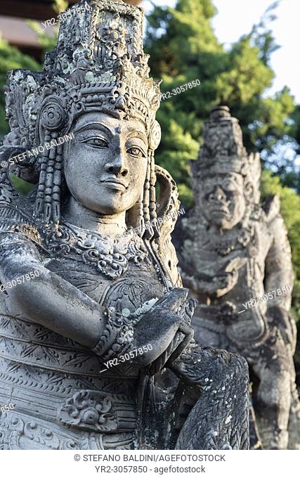 Stone statue at Taman Kertha Gosa palace, Semarapura or Klungkung, Bali, Indonesia