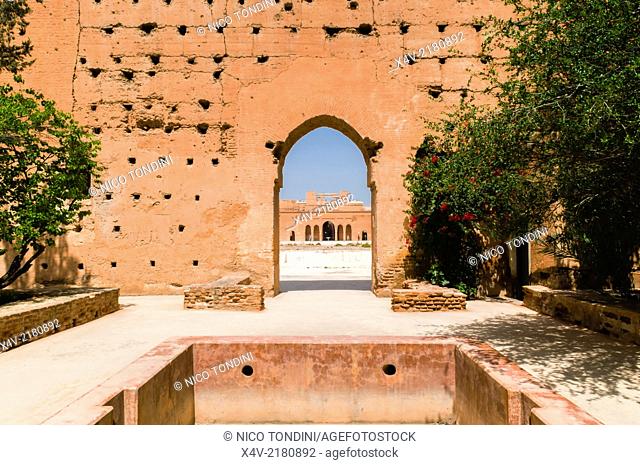 El Badii Palace, Marrakech (Marrakesh), Morocco, North Africa, Africa